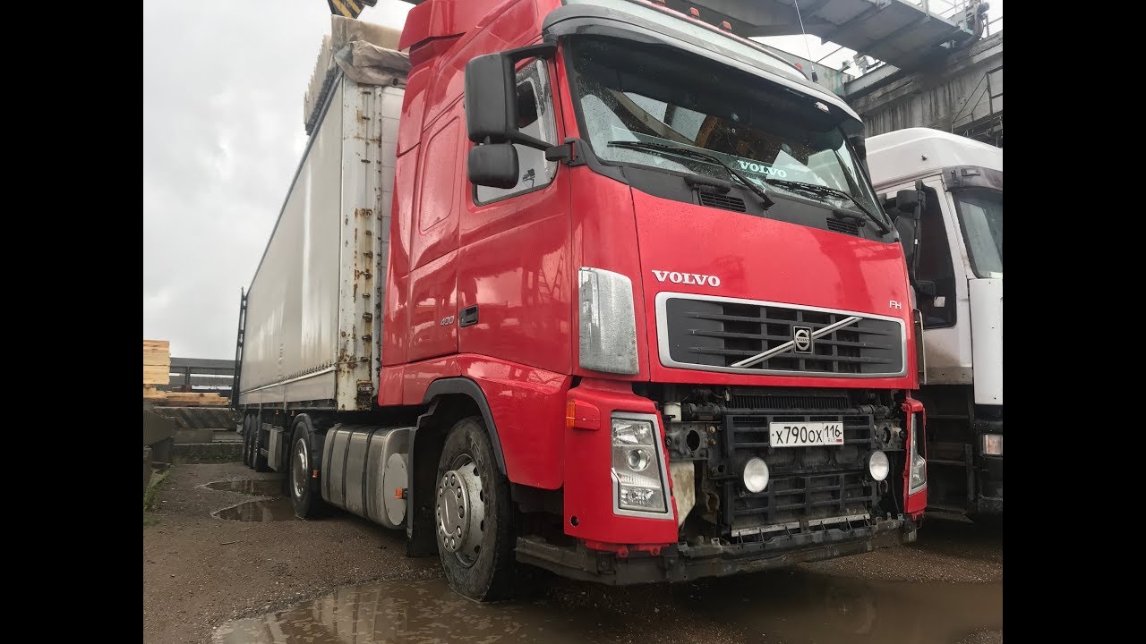 Покраска нижнего металлического бампера Volvo FH FM truck (седельный ...