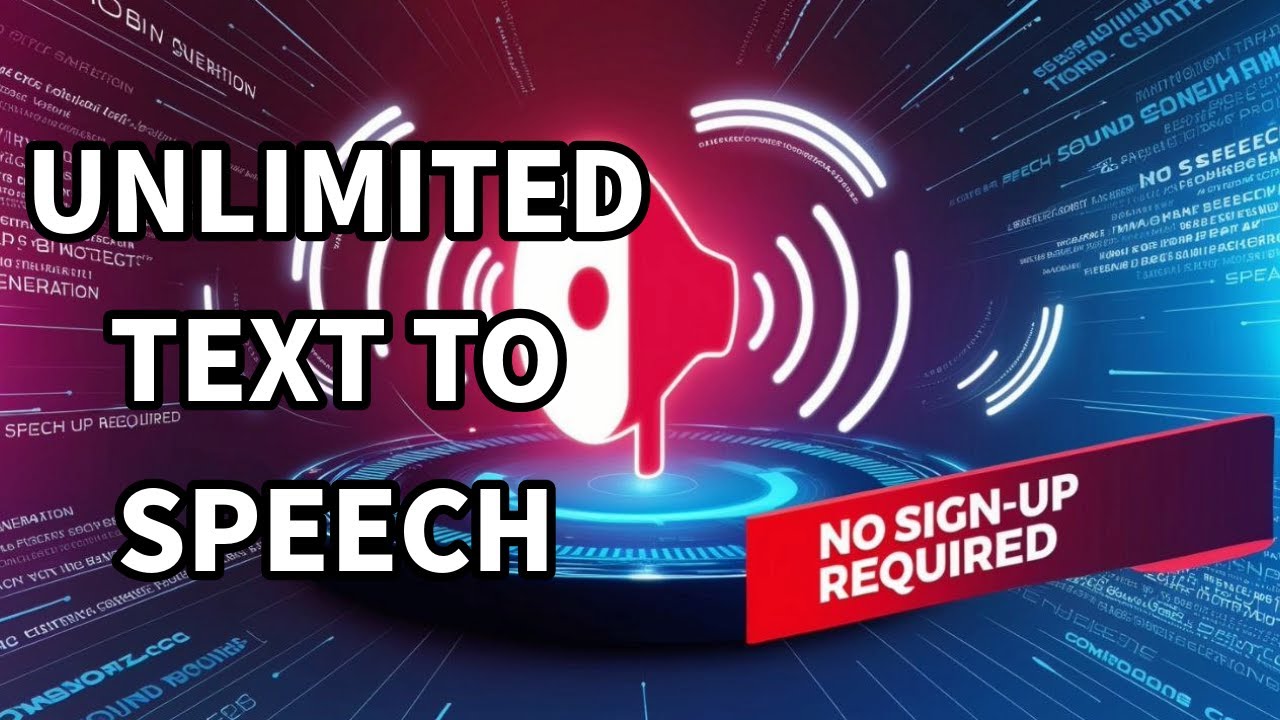 Generate Unlimited Text To Speech || No Sign Up || Unlimited || TTS ...