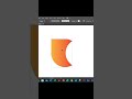 Flower Logo Vector Art Process | Illustrator Tutorial #shorts