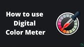 Digital color meter mac how to use