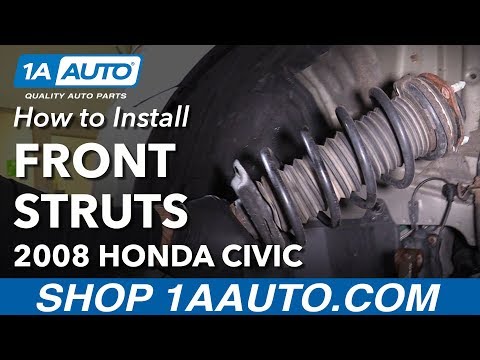 How to Install Replace Front Strut and Spring Assembly 2006-11 Honda Civic Sedan