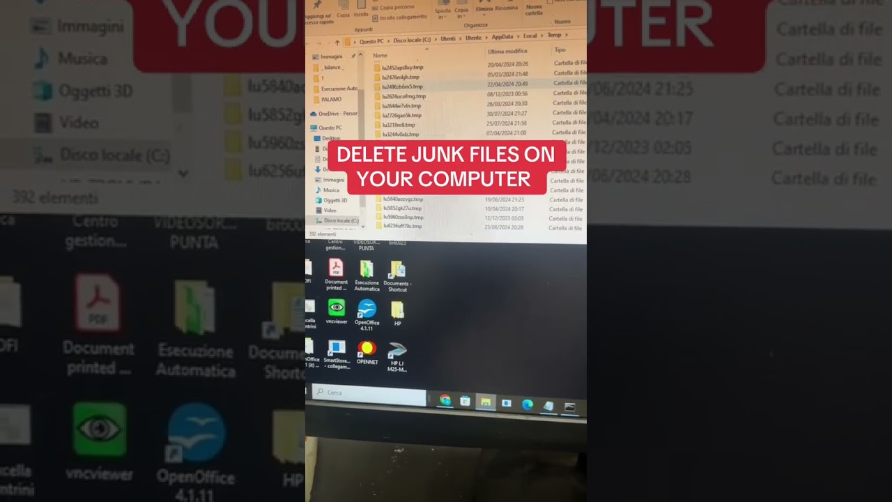 Delete junk files on your computer and make pc faster 