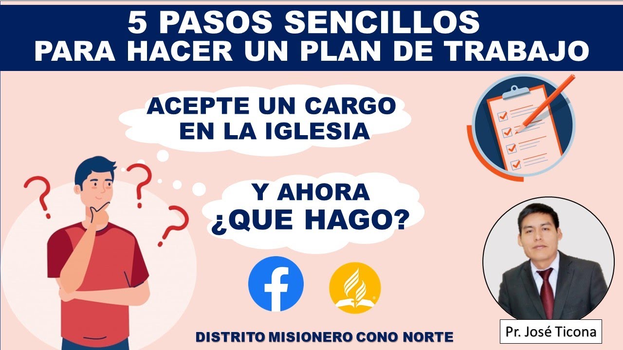 5 PASOS SENCILLOS PARA ELABORAR UN PLAN DE TRABAJO PARA LOS MINISTERIOS DE LA IGLESIA