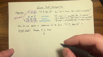 Lecture 2 - Direct Proof, Contrapositive