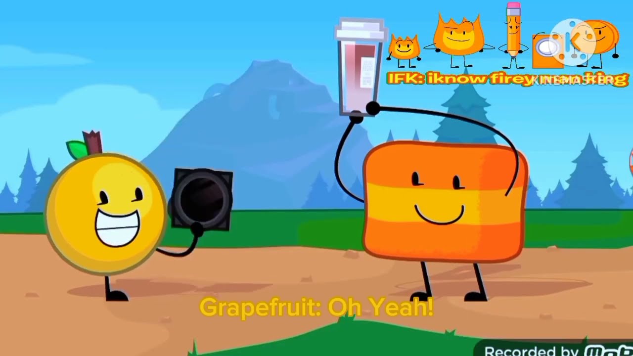 Object invasion - grapefruit's camera overlay POV movement recording video