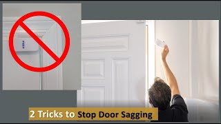 Quickly Fix a Sagging Door  Stop Door Rubbing