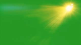 Sun light ray green screen 4k  free | اضاءة شمس كروما | تأثير ضوء الشمس كروما | خلفية خضراء للمونتاج