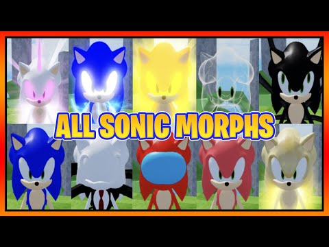 How to find ALL 20 SONIC MORPHS in FIND THE SONIC MORPHS 