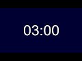 3 minute timer with alarm at the end Countup