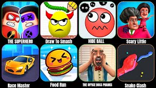 The superhero league, Draw to smash, Hide ball brain teaser game, scary teacher, office boss pranks screenshot 2