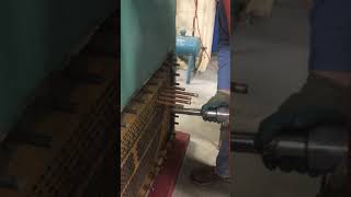 Condenser Tube Pulling - Step 2 of the tube removal process