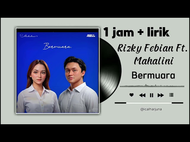 1 jam - Rizky Febian Ft. Mahalini - Bermuara (Lirik Lagu) class=