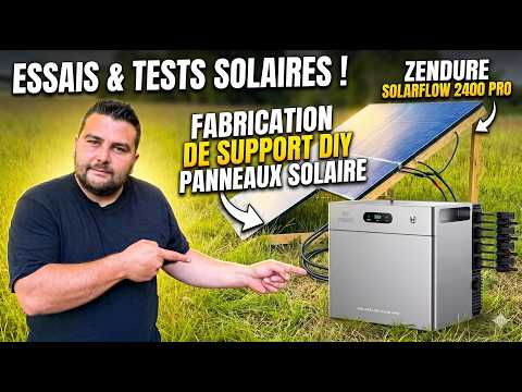 Video J'installe mes panneaux solaires avec la solarflow 2400 pro de chez zendure