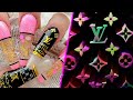 Louis Vuitton Acrylic Nails w/ Floating Nail Art | ABSOLUTE NAILS