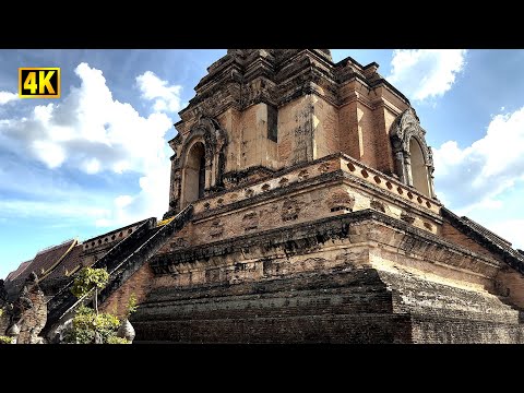 Video: Chiang Mai's Wat Chedi Luang: Phau Ntawv Qhia Tag Nrho