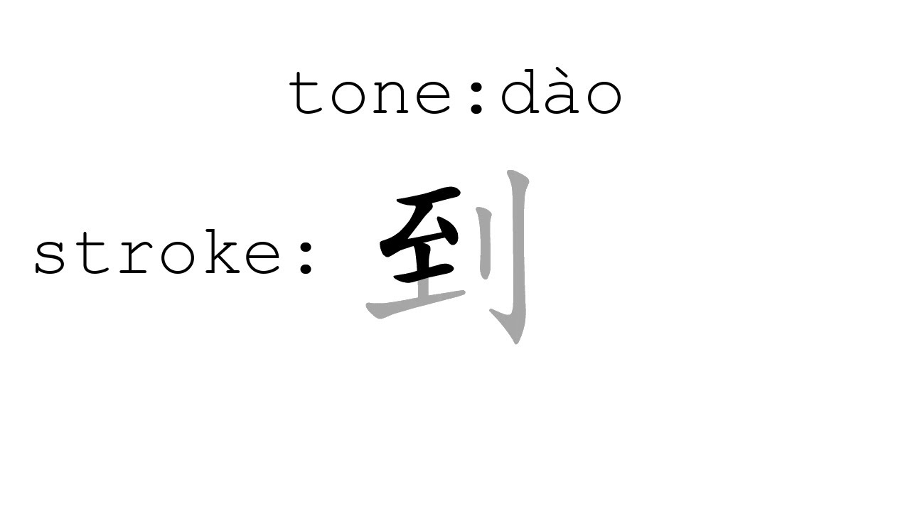 Learn Chinese with strokes, pronunciation and words (How to pronounce ...