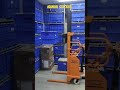 Manual stacker 2 ton / hand pallet / battery operated stacker #shortvideo #viral