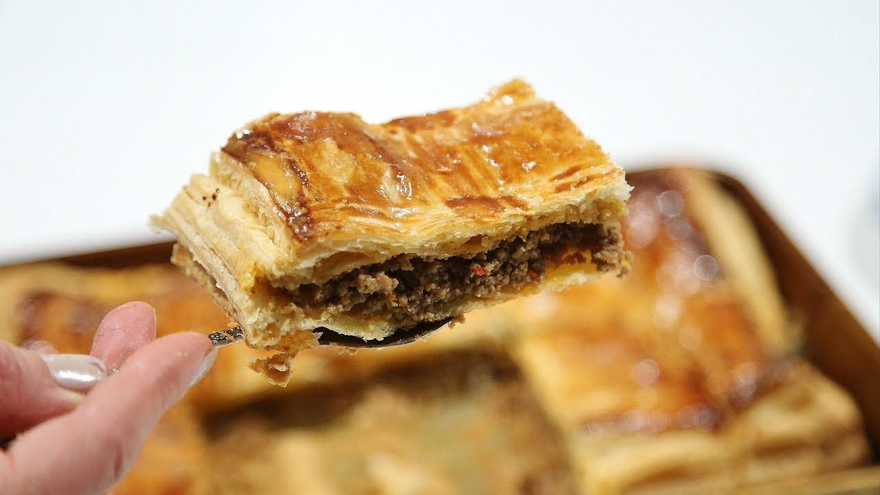 Մսով Շերտավոր Խմորով Կարկանդակ - Meat Pie Recipe - Հեղինե - Heghineh Cooking Show in Armenian