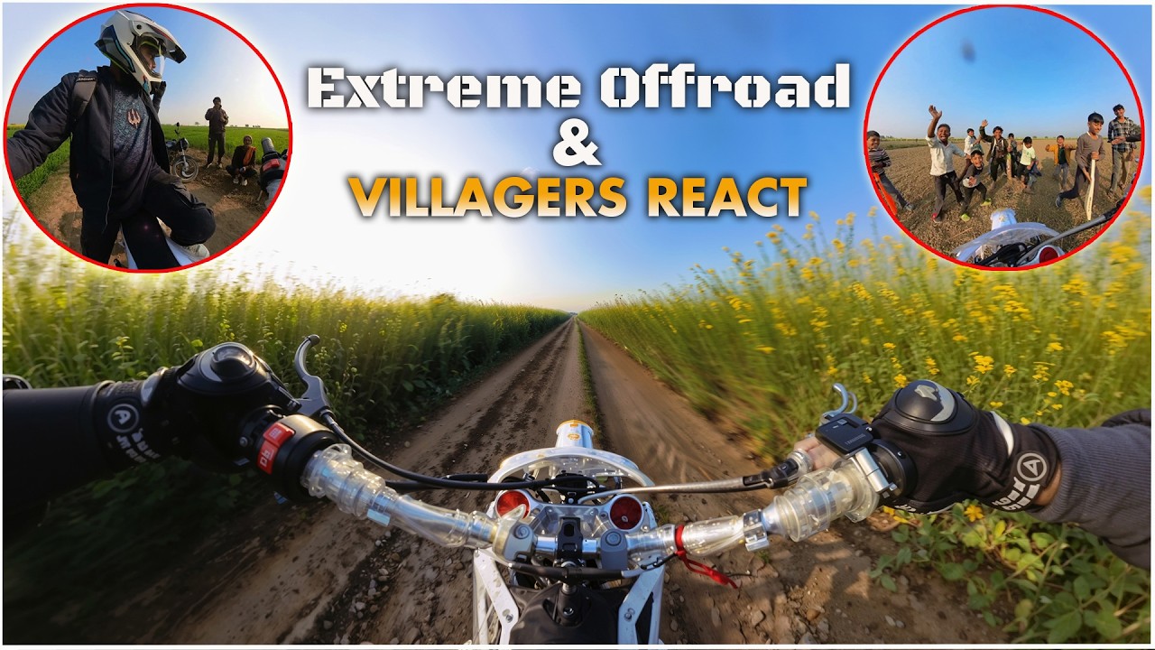 First Time Extreme Off-Road Long Trail Ride 😱 | Dirt Bike & Villagers React