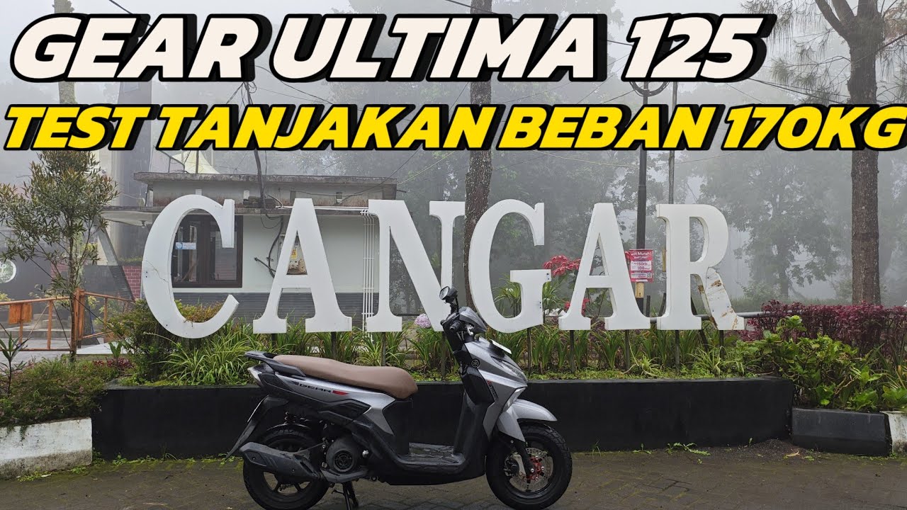 YAMAHA GEAR ULTIMA 125 BONCENG 3 !!! TES BEBAN 170KG NANJAK EXTREME CANGAR BATU MALANG