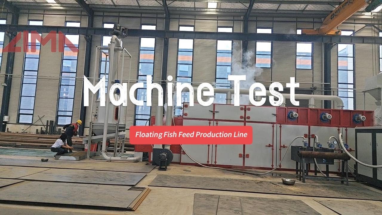 Линия по производству плавучих кормов для рыбы мокрого типа