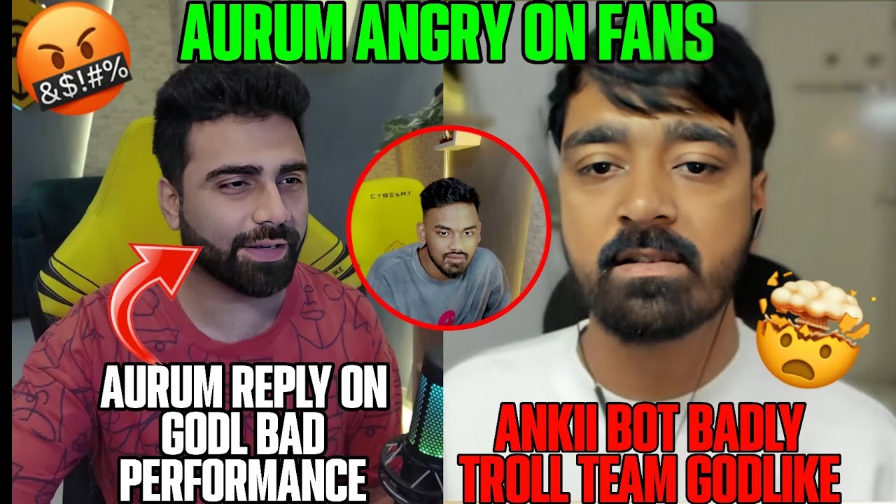 Aurum злится на фанатов🤬|Ответ Aurum на плохое выступление Godlike🤯 Ankii Bot Troll Godlike 