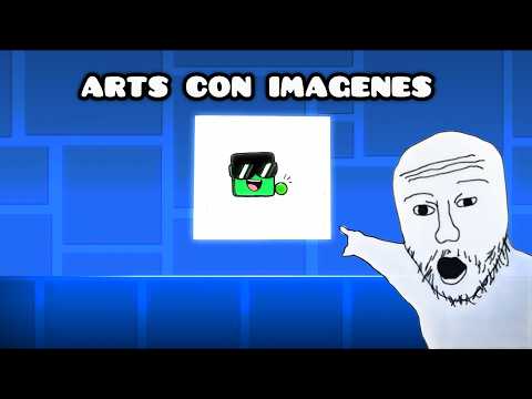 How to make art in Geometry Dash using photos from your gallery