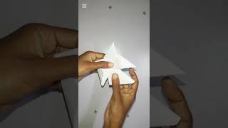 how to make Naruto shuriken with paper origami easy👍#shorts #youtubeshorts #papertoy #howto #ninja