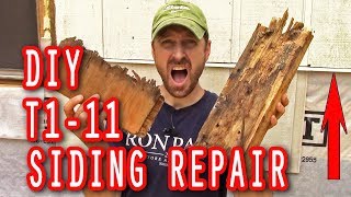 How To Repair Damaged T111 Wood Siding On A House! Tips For Structural Repair And A Great Finish.