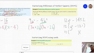 Factorising difference of perfect squares and DOPS using surds