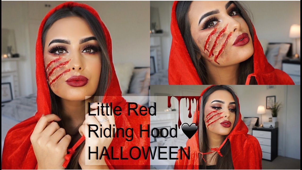 The Little Red Riding Hood HALLOWEEN Makeup Tutorial 2016 YouTube