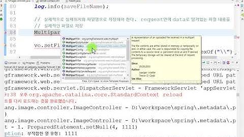 Webjjang Spring 10-05 image - 파일 저장과 list에 표시하기(웹짱과 함께하는 스프링)