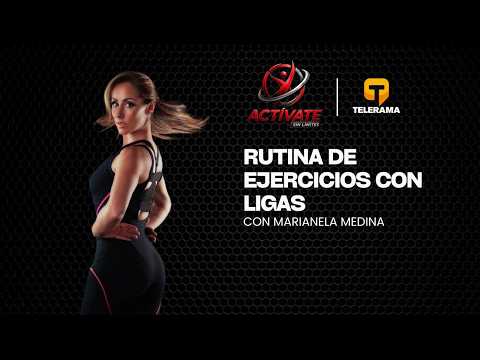 Rutina de ejercicios con ligas