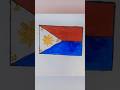Philippines Flag Drawing 🇵🇭 | Beautiful Handmade Flag Art Easy Drawing Tutorial #philippinesflag