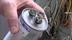 AC Fan/Compressor Not Working - How To Test /Repair Broken HVAC Run Start Capacitor Air Condition HD