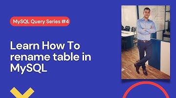 How to rename table in mysql workbench