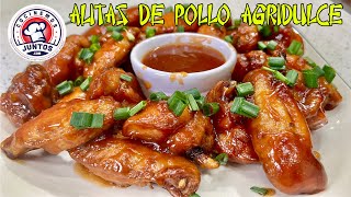 Alitas de pollo en salsa agridulce. Comida China