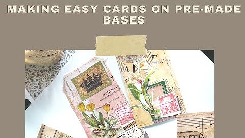 Making Easy Journal Cards on Pre made Bases #junkjournals#junkjournalideas#masterboard#journalcards