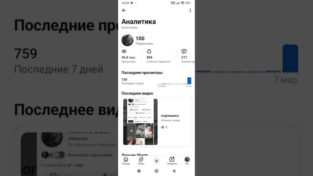 Клип на 100 подписчиков 🎉