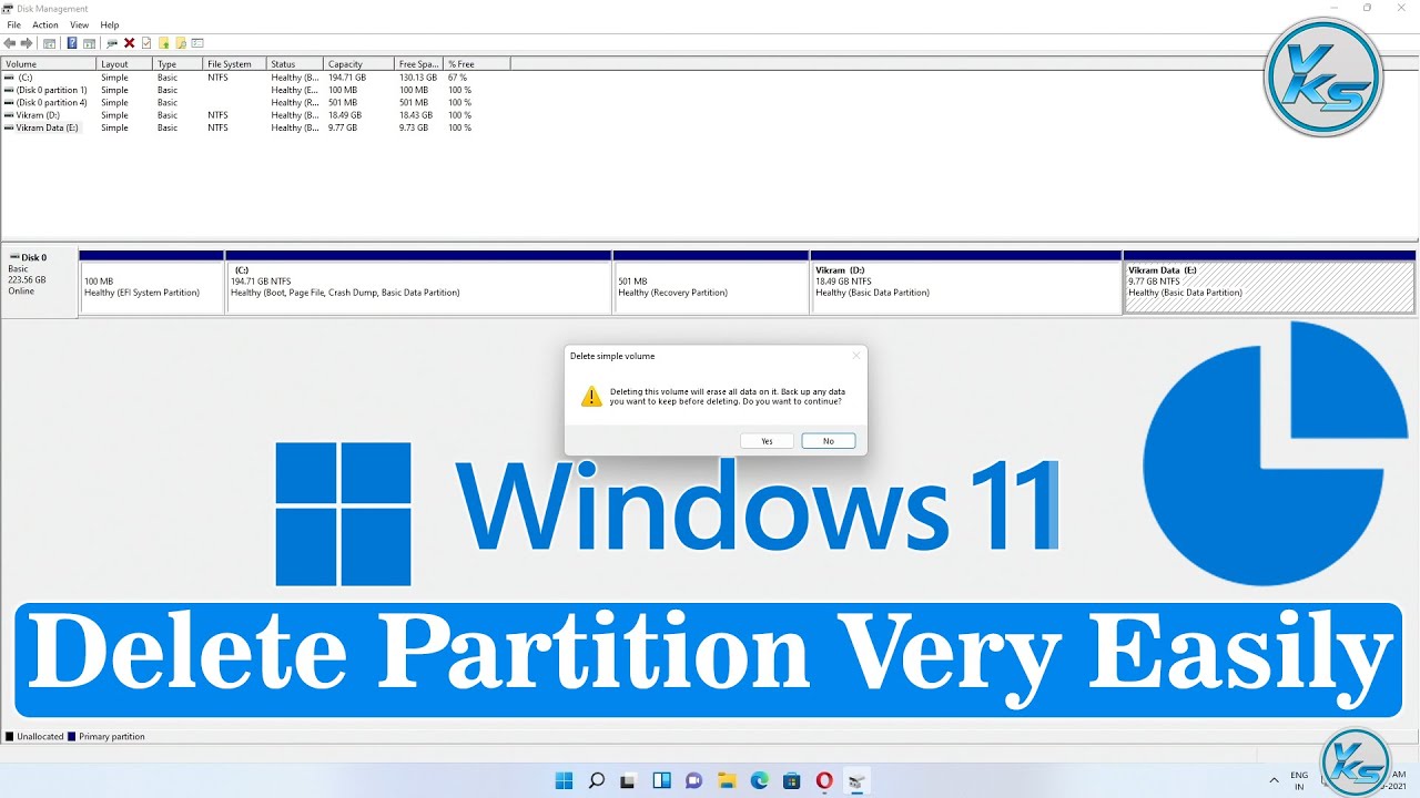 How To Delete Partition In Windows 11 Very Easily YouTube