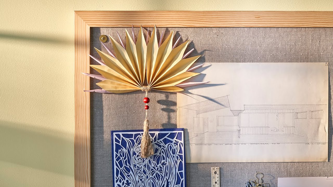 Decorative paper fan – DIY by Søstrene Grene - YouTube