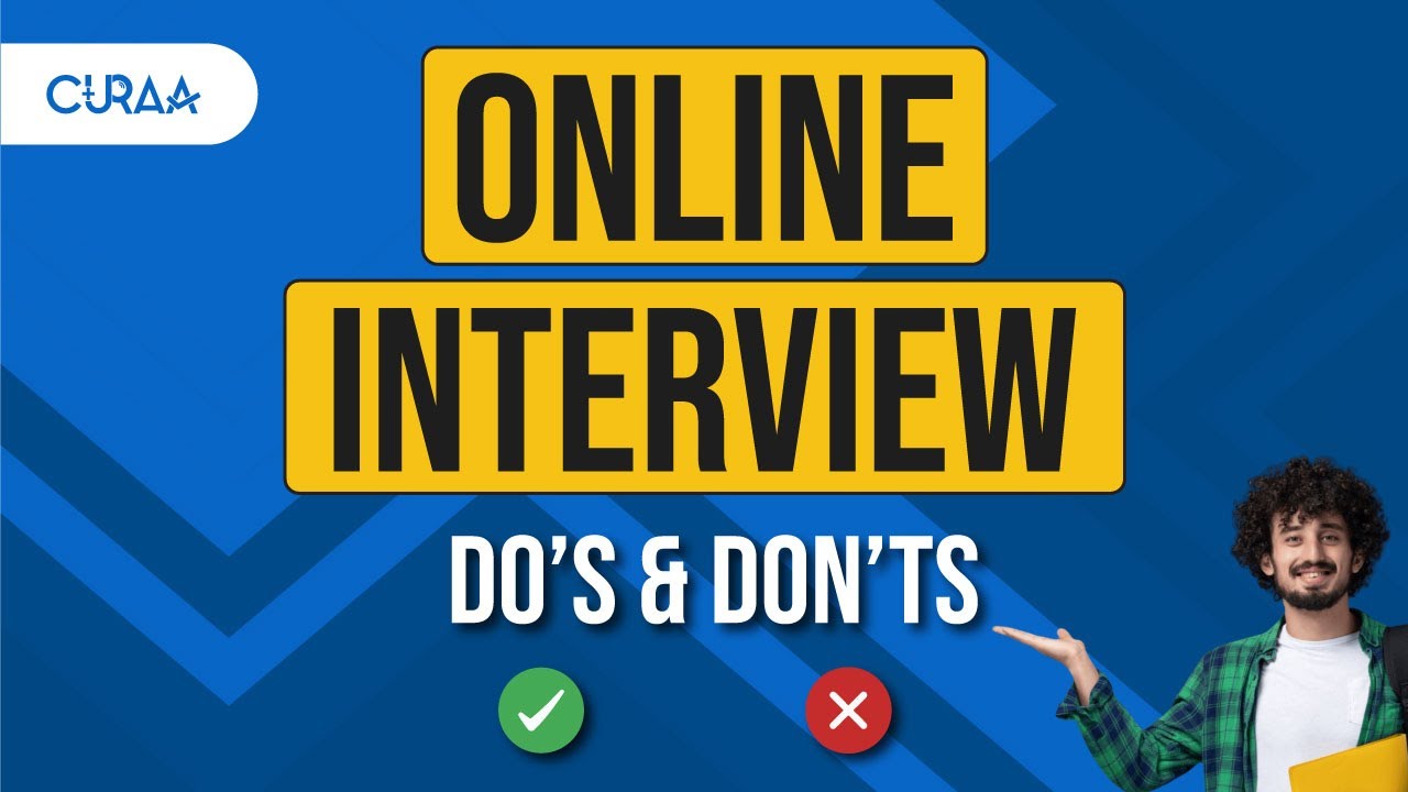 Do's and Dont's of online job interview | Interview tips 2023 | Curaa -  A Recruitment Agency.