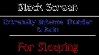 ⚠️⚠️‼️ Warning:Lower Your Volume Level | Really Heavy Thunder And Rain For Sleeping‼️⚠️⚠️