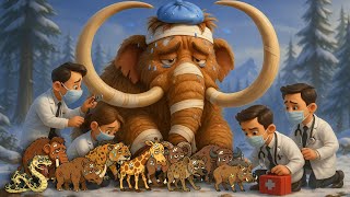 Ice Age Sick Safari Animals | Prehistoric Animals at Ice Age Hospital | Zazzy Melody