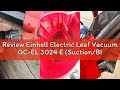 Review Einhell Electric Leaf Vacuum GC-EL 3024 E (Suction/Blower Modes, Ø 75 mm Inlet Tube, Suction