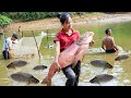 Harvesting giant fish  freedom  relaxation