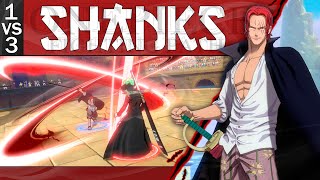 THE BEST CONQUEROR`S HAKI USER👁️- "RED HAIRED" SHANKS - 1VS3 l One Piece Fighting Path