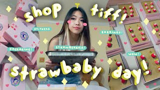 Making Hundreds of Berries 🍰 | Watching Anime and Shop Vlog | Tiffany Weng