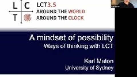 LCT4 - Prof Karl Maton: "A mindset of possibility: Ways of thinking with LCT"