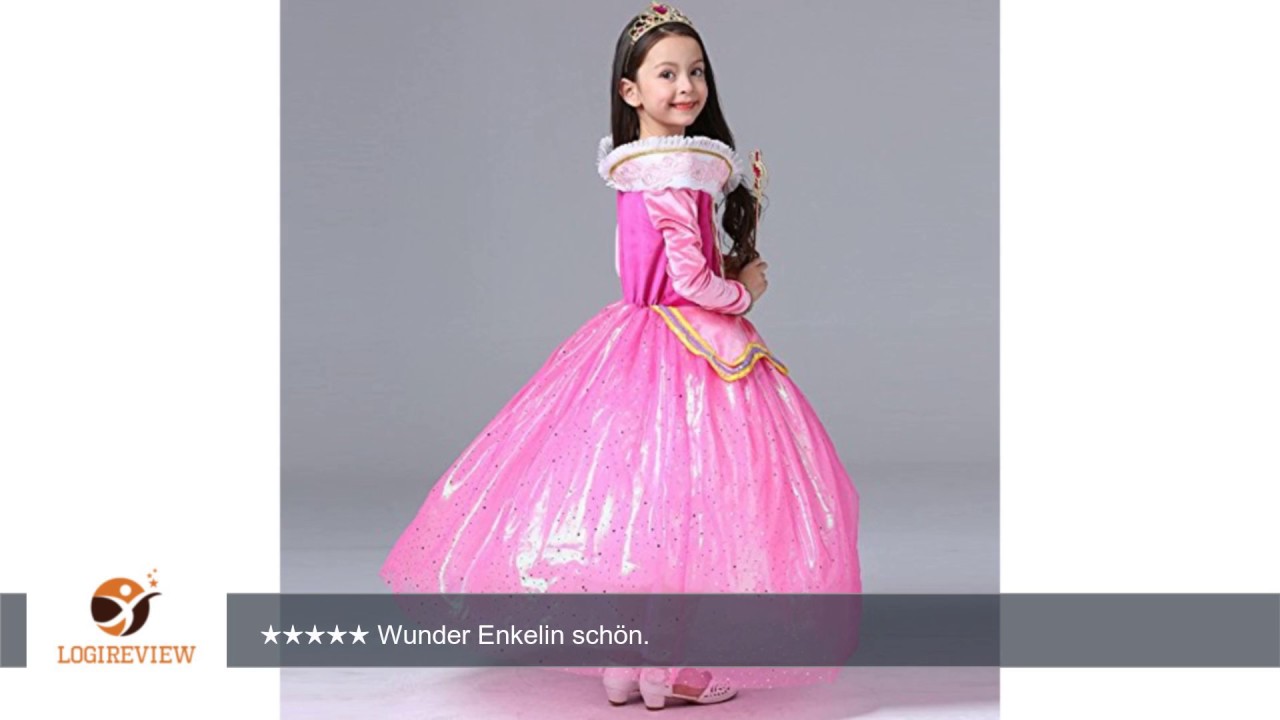 Katara 1742 - Märchen Prinzessin Kostüm-Kleid für Mädchen inspiriert von Disney's Aurora für